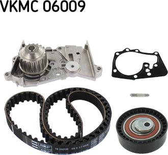 SKF VKMC 06009 - Pompa acqua + Kit cinghie dentate autozon.pro