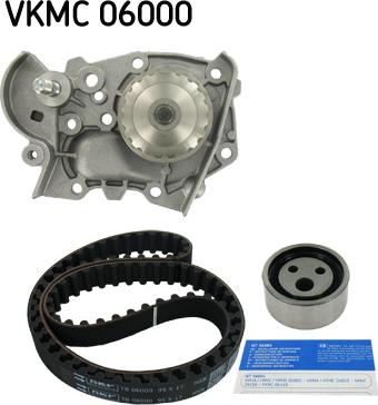 SKF VKMC 06000 - Pompa acqua + Kit cinghie dentate autozon.pro