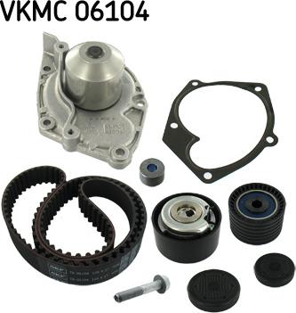 SKF VKMC 06104 - Pompa acqua + Kit cinghie dentate autozon.pro