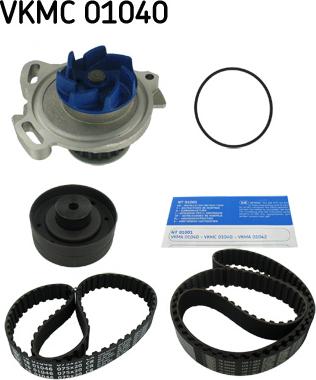 SKF VKMC 01040 - Pompa acqua + Kit cinghie dentate autozon.pro