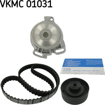 SKF VKMC 01031 - Pompa acqua + Kit cinghie dentate autozon.pro