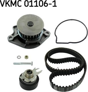 SKF VKMC 01106-1 - Pompa acqua + Kit cinghie dentate autozon.pro