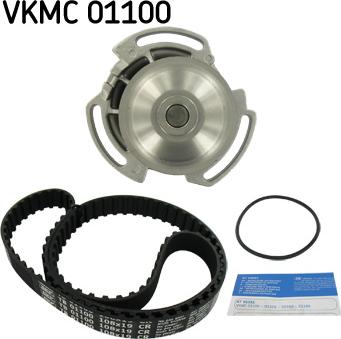 SKF VKMC 01100 - Pompa acqua + Kit cinghie dentate autozon.pro