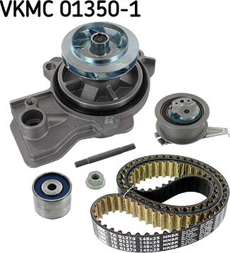 SKF VKMC 01350-1 - Pompa acqua + Kit cinghie dentate autozon.pro