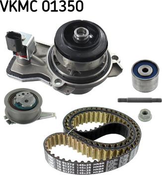 SKF VKMC 01350 - Pompa acqua + Kit cinghie dentate autozon.pro