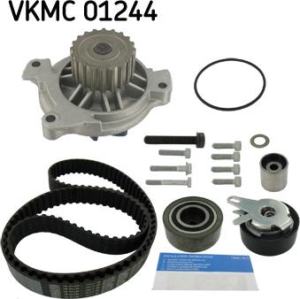 SKF VKMC 01244 - Pompa acqua + Kit cinghie dentate autozon.pro