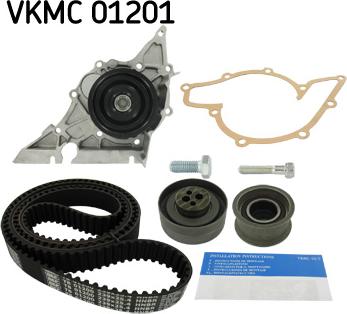 SKF VKMC 01201 - Pompa acqua + Kit cinghie dentate autozon.pro