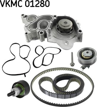 SKF VKMC 01280 - Pompa acqua + Kit cinghie dentate autozon.pro