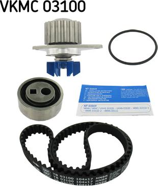 SKF VKMC 03100 - Pompa acqua + Kit cinghie dentate autozon.pro