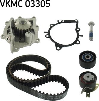 SKF VKMC 03305 - Pompa acqua + Kit cinghie dentate autozon.pro