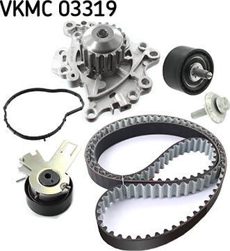 SKF VKMC 03319 - Pompa acqua + Kit cinghie dentate autozon.pro