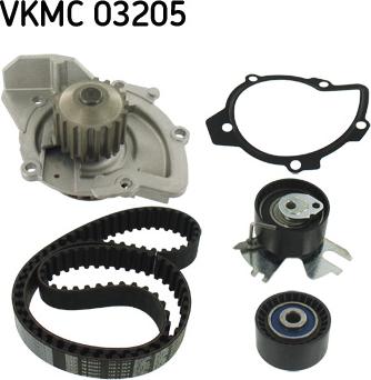 SKF VKMC 03205 - Pompa acqua + Kit cinghie dentate autozon.pro