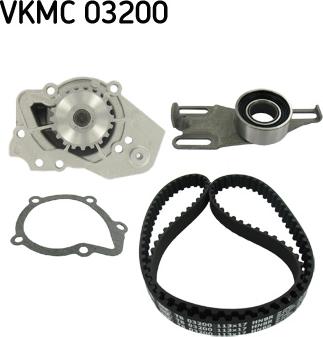 SKF VKMC 03200 - Pompa acqua + Kit cinghie dentate autozon.pro