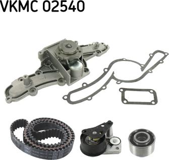 SKF VKMC 02540 - Pompa acqua + Kit cinghie dentate autozon.pro