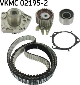 SKF VKMC 02195-2 - Pompa acqua + Kit cinghie dentate autozon.pro