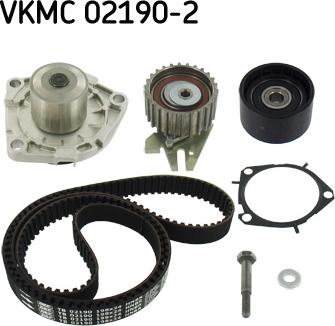 SKF VKMC 02190-2 - Pompa acqua + Kit cinghie dentate autozon.pro