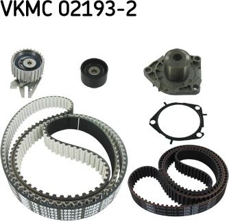 SKF VKMC 02193-2 - Pompa acqua + Kit cinghie dentate autozon.pro