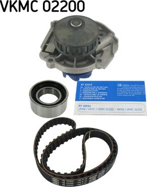 SKF VKMC 02200 - Pompa acqua + Kit cinghie dentate autozon.pro