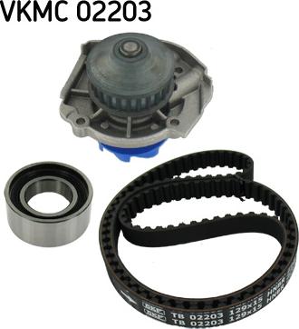 SKF VKMC 02203 - Pompa acqua + Kit cinghie dentate autozon.pro