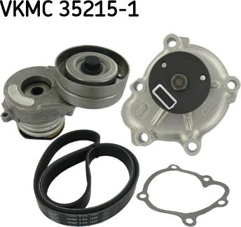 SKF VKMC 35215-1 - Pompa acqua + Kit cinghia Poly V autozon.pro