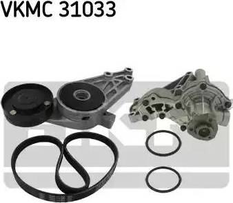 SKF VKMC 31033 - Pompa acqua + Kit cinghia Poly V autozon.pro