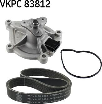 SKF VKMC 33843 - Pompa acqua + Kit cinghia Poly V autozon.pro