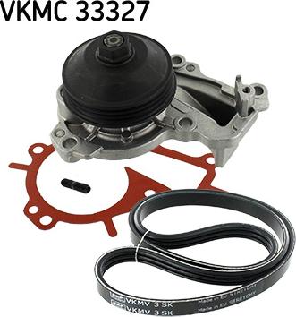 SKF VKMC 33327 - Pompa acqua + Kit cinghia Poly V autozon.pro