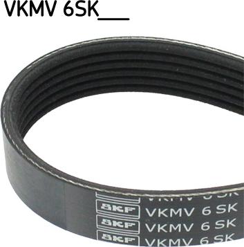 SKF VKMV 6SK989 - Cinghia Poly-V autozon.pro