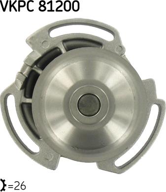 SKF VKPC 81200 - Pompa acqua autozon.pro