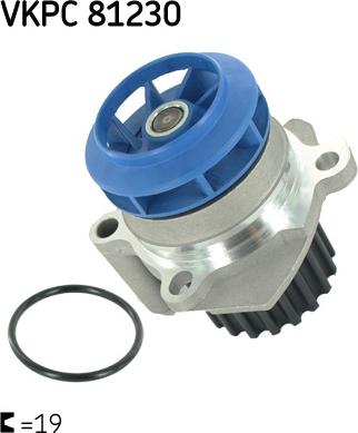 SKF VKPC 81230 - Pompa acqua autozon.pro