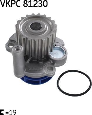 SKF VKPC 81230 - Pompa acqua autozon.pro