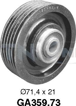 SNR GA359.73 - Galoppino / Guidacinghia, Cinghia Poly-V autozon.pro