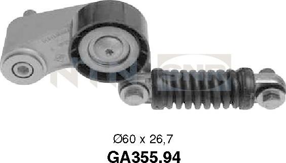 SNR GA355.94 - Galoppino / Guidacinghia, Cinghia Poly-V autozon.pro