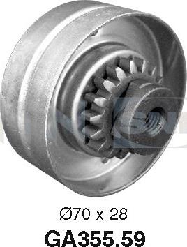 SNR GA355.59 - Galoppino / Guidacinghia, Cinghia Poly-V autozon.pro