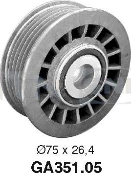 SNR GA351.05 - Galoppino / Guidacinghia, Cinghia Poly-V autozon.pro