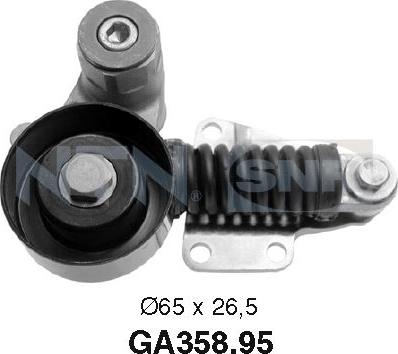 SNR GA358.95 - Galoppino / Guidacinghia, Cinghia Poly-V autozon.pro