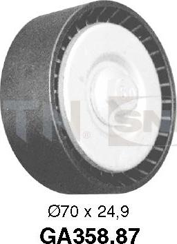 SNR GA358.87 - Galoppino / Guidacinghia, Cinghia Poly-V autozon.pro