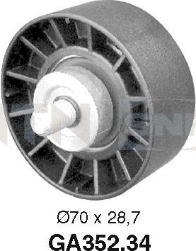 SNR GA352.34 - Galoppino / Guidacinghia, Cinghia Poly-V autozon.pro