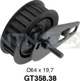 SNR GT358.38 - Rullo tenditore, Cinghia dentata autozon.pro