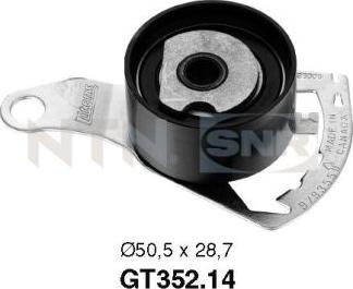 SNR GT352.14 - Rullo tenditore, Cinghia dentata autozon.pro