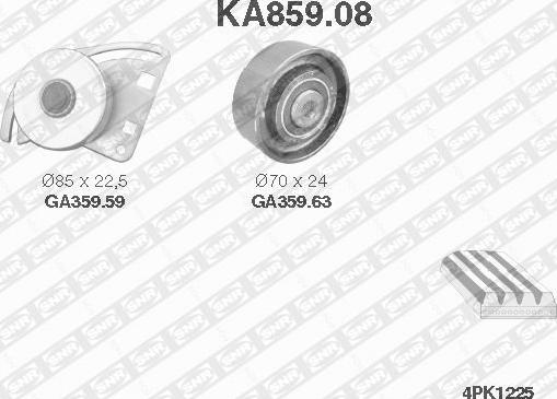 SNR KA859.08 - Kit Cinghie Poly-V autozon.pro