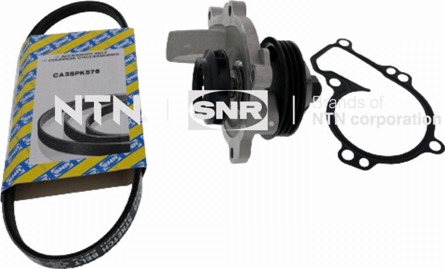 SNR KAP859.470 - Pompa acqua + Kit cinghia Poly V autozon.pro