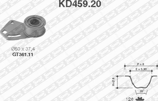 SNR KD459.20 - Kit cinghie dentate autozon.pro