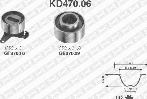 SNR KD470.06 - Kit cinghie dentate autozon.pro