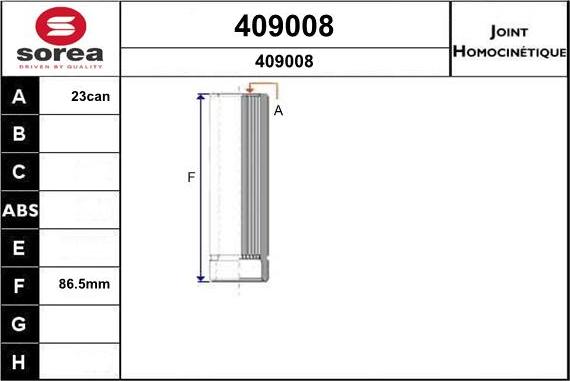 SNRA 409008 - Kit giunti, Semiasse autozon.pro