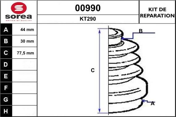 SNRA 00990 - Cuffia, Semiasse autozon.pro