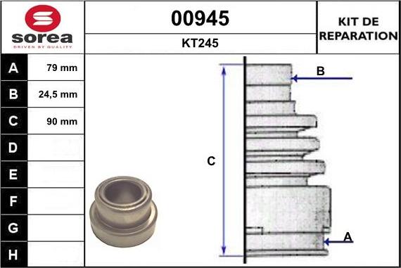 SNRA 00945 - Cuffia, Semiasse autozon.pro