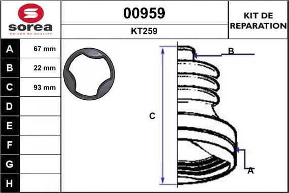 SNRA 00959 - Cuffia, Semiasse autozon.pro