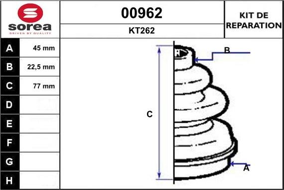 SNRA 00962 - Cuffia, Semiasse autozon.pro