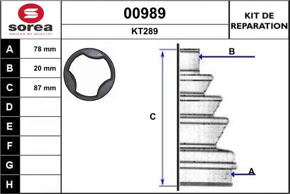 SNRA 00989 - Cuffia, Semiasse autozon.pro